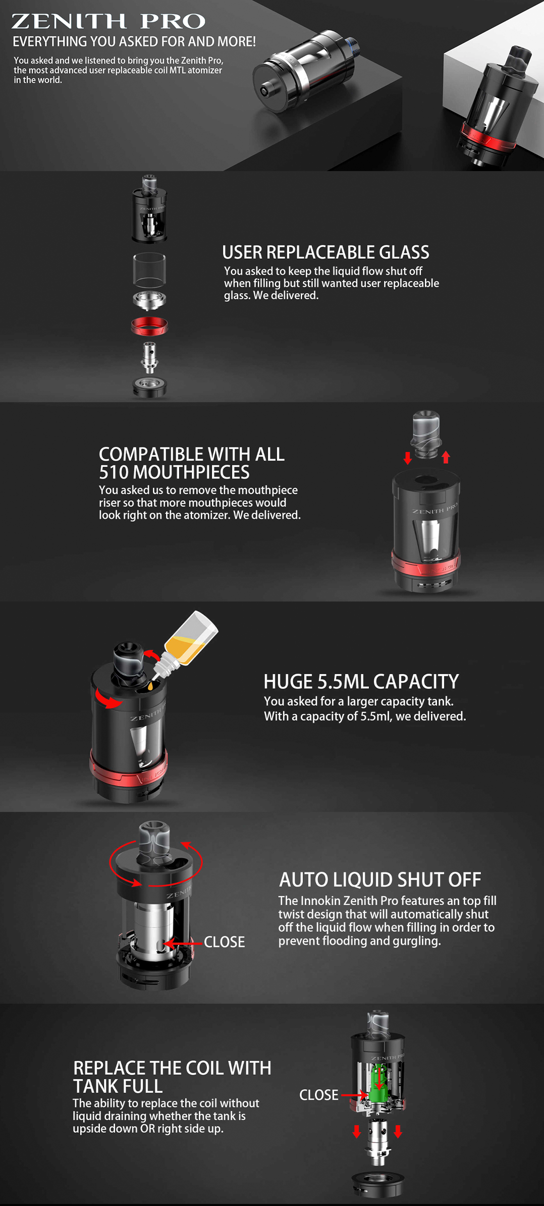 вейп атомайзер Innokin Zenith Pro