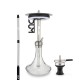DUM Shisha Victoria SS39 Silver-Transparent 48cm