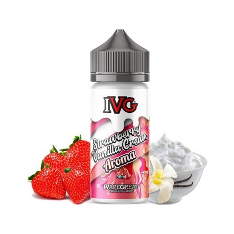 IVG Strawberry Vanilla Cream Вейп Течност 36/120ml