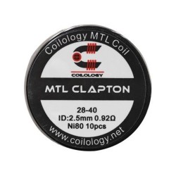 Coilology MTL Clapton Coil Ni80 0.92ohm 10pcs